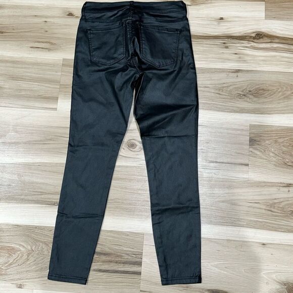 Stitch Fix STS Blue Emma Crop Black Faux Leggings Pants Women’s 27 - Picture 4 of 4